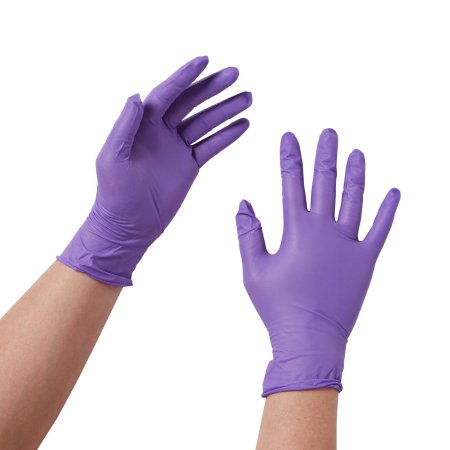 Gloves Exam Purple Nitrile® Small NonSterile Nitrile Standard Cuff Length Textured Fingertips Purple Chemo Tested (100/BX 10BX/CS) by O&M Halyard  ID 55081